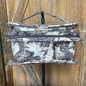 Vera Bradley 3-Piece Cosmetic Set Moon Shadow Meadow Pattern